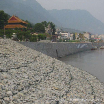 Mesh de fil à cage en pierre pour conserver le mur de gabion